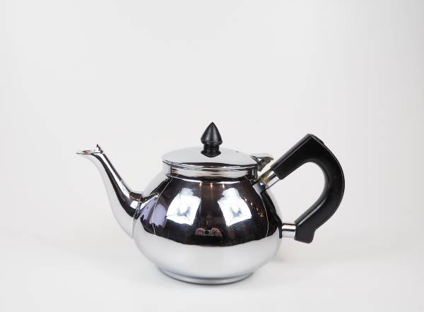 Teekanne verchromt innen versilbert ohne Gravur 0,6l